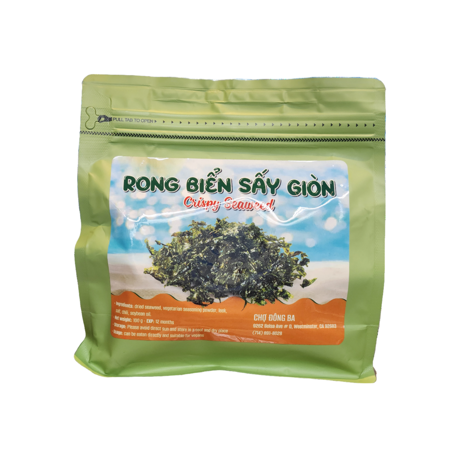 Rong Biển Sấy Giòn | Crispy Seaweed 100g