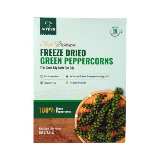Tiêu Xanh Sấy Lạnh | Freeze Dried Green Peppercorns 50g