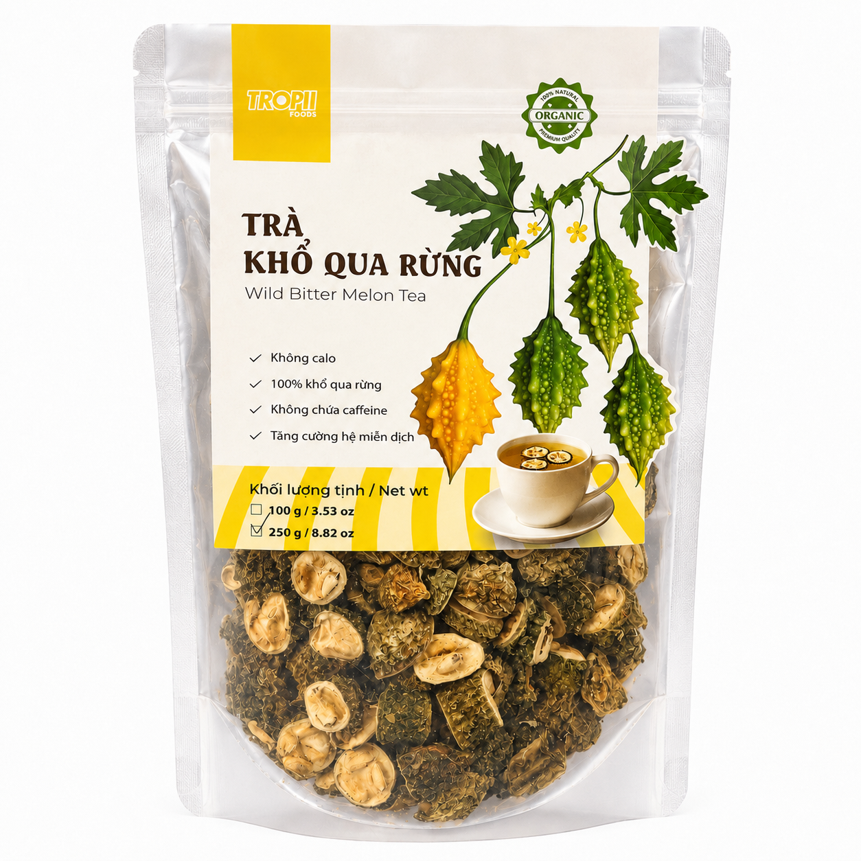 Trà Khổ Qua Rừng | Wild Bitter Melon Tea 225g