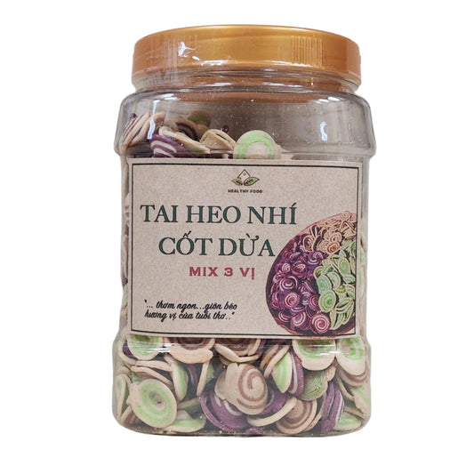 Bánh Tai Heo Nhí Cốt Dừa | Small Umbrella Cookies Mix Coconut 500g