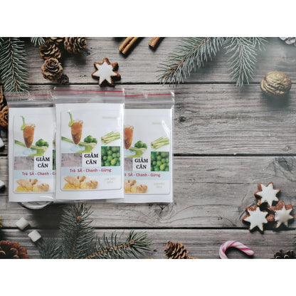 Trà Giảm Cân-Sả Chanh Gừng | Diet Tea with Lemongrass, Lime & Ginger