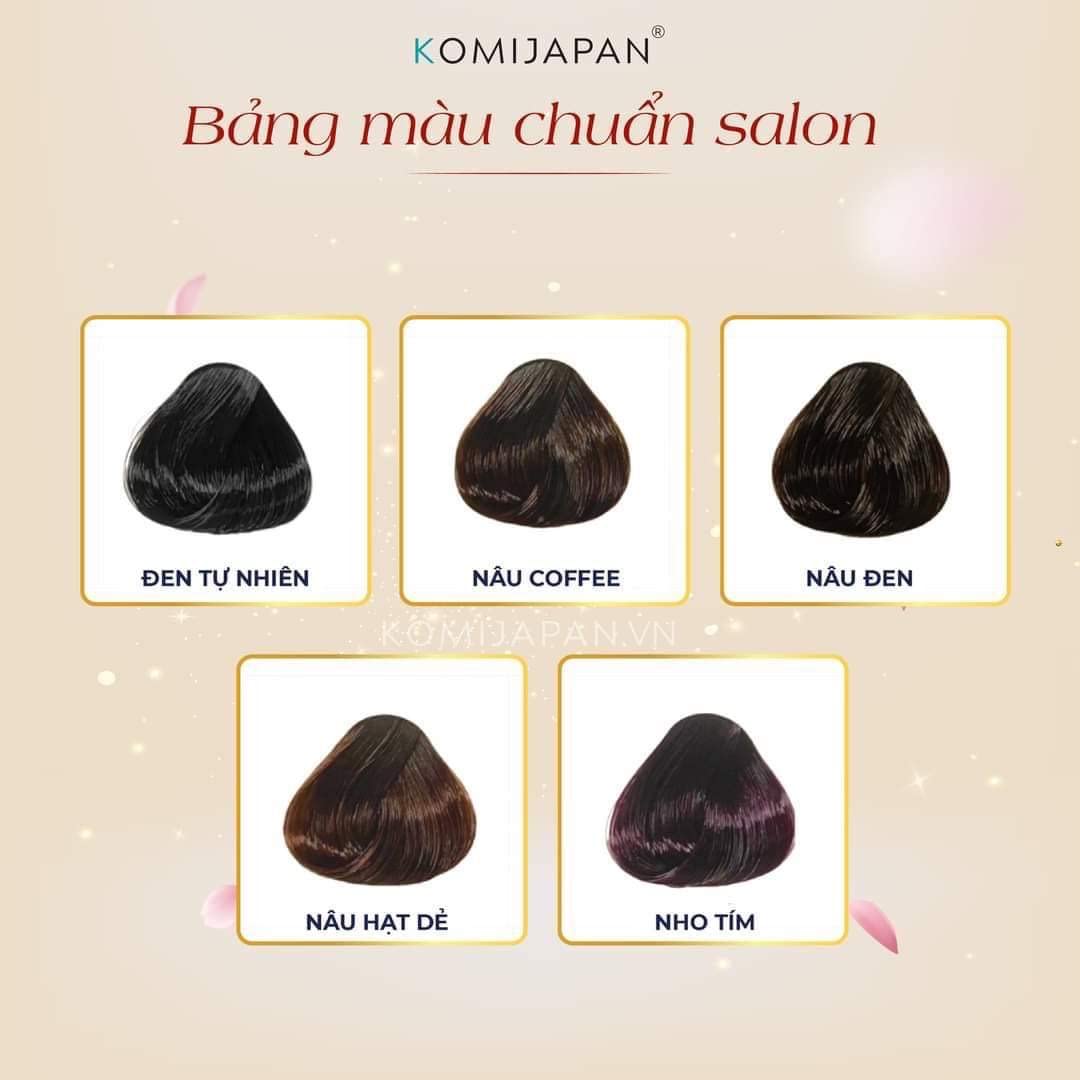 Dầu Gội Phủ Bạc KOMI Shampoo Hair Dye for Gray Hair 500ml